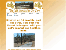 Tablet Screenshot of goldleafpetresort.com